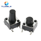 20PCS Tact Push Button Switch 12V Copper 4Pin SMD Micro Switch 6X6X5 4.3 5 5.5 6 7 8 9 10 11 12 13 15MM TV Toys Home Use Button