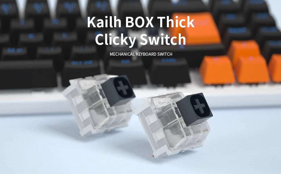 Kailh Navy Blue Box Switch Clicky Tactile DIY Custom Mechanical Keyboard Switch Compatible Cherry MX RGB SMD 3Pin