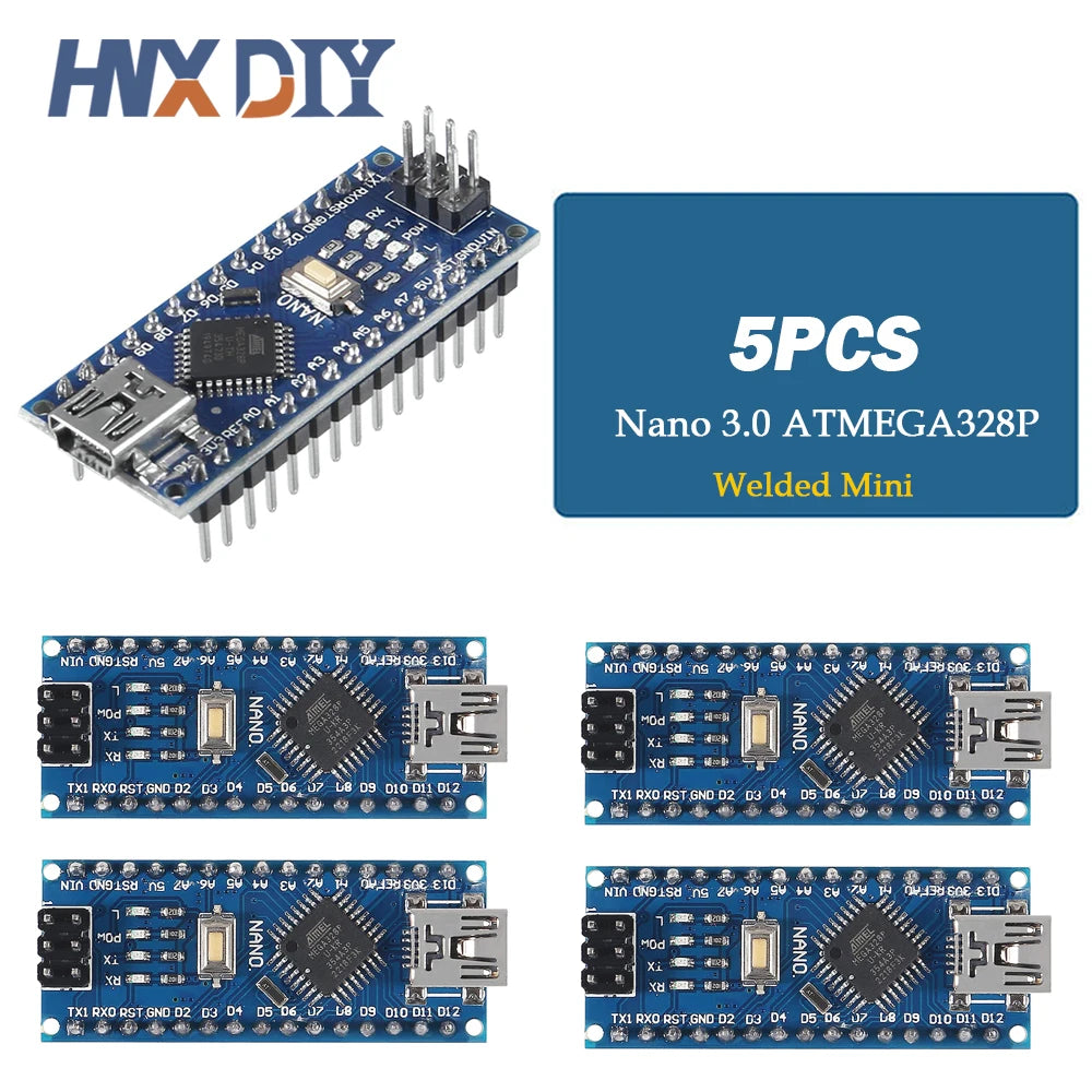1-10pcs For Nano V3.0 Micro Controller Module ATmega328P Module Nano Board CH340 USB Cable Compatible with Arduino Nano V3.0