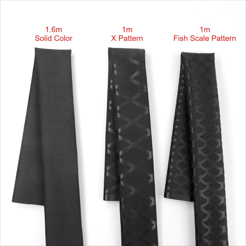 Black Fishing Rod Heat Shrink Tube Anti-Skid ID 15mm - 60mm DIY Non-Slip Handle Protect Wrap Cover Case 2:1 Polyolefin Sleeve