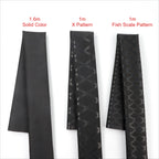 Black Fishing Rod Heat Shrink Tube Anti-Skid ID 15mm - 60mm DIY Non-Slip Handle Protect Wrap Cover Case 2:1 Polyolefin Sleeve