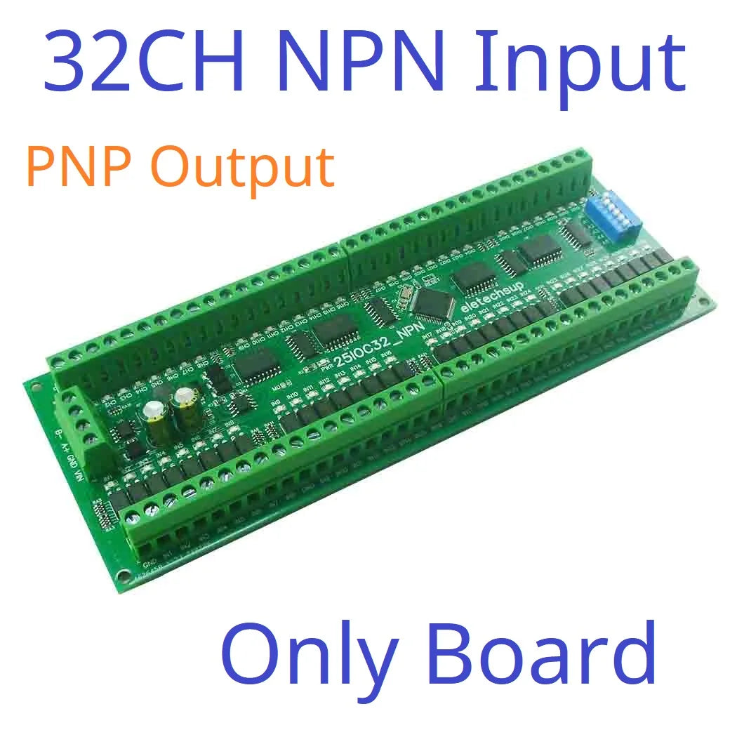 8/16/32 DI-DO Modbus DMOS PNP Output & NPN/PNP Input Module PLC RS485 Remote IO Expansion Board