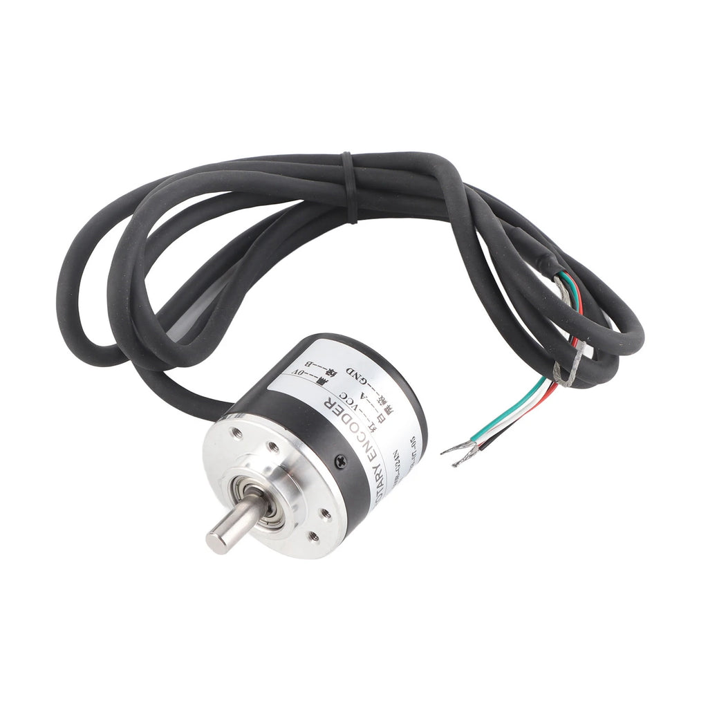 Encoder 600P/R Magnetoelectric Incremental Rotation Encoder 5V‑24V  2‑Phases Shaft 6mm Magnetoelectric Rotation Encoder