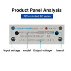 10A 25A 40A 60A 80A 100A Single Phase Slim SSR Solid State Relay With Heat Sink Industrial Relay DIN Rail Mount