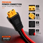 CHCH XT60 To SAE Connector, 10AWG XT60 Connector Extension Cable With Inline 15A/20A Fuse, Heavy Duty Pure Copper Female Termina