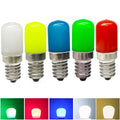 Colorful T18 Mini E14 E12 LED Bulb Refrigerator Light 2W Red Green Blue Yellow Cold / Warm White Lamp AC 85-265V For Freezer