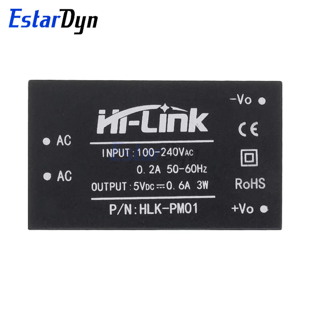 HLK-PM01 PM03 PM12 5M05 5M03 5M12 AC-DC Power Module, 220V to 5V/3.3V/12V Mini Converter for Smart Home IoT Device