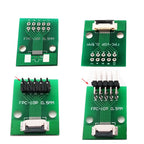 1PC FPC Connector 10PIN Flexible Cable Adapter Board FFC To 2.54mm Straight Plug Soldered With 0.5mm Spacing Socket PCB