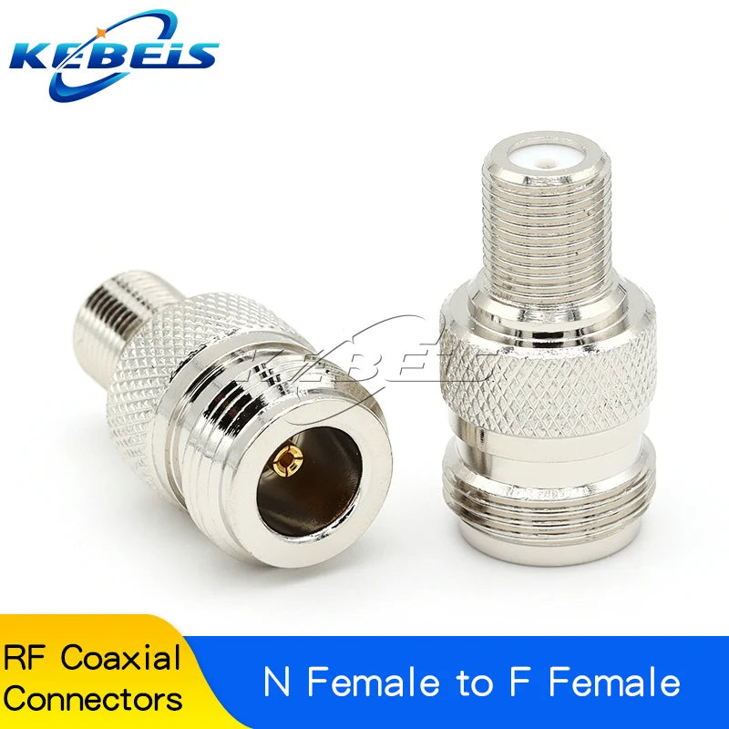 1PCS L16 N To F TV Male Female Straight Connector Adapter L16 N Male Female To F TV Male Female Imperial Coax Converter
