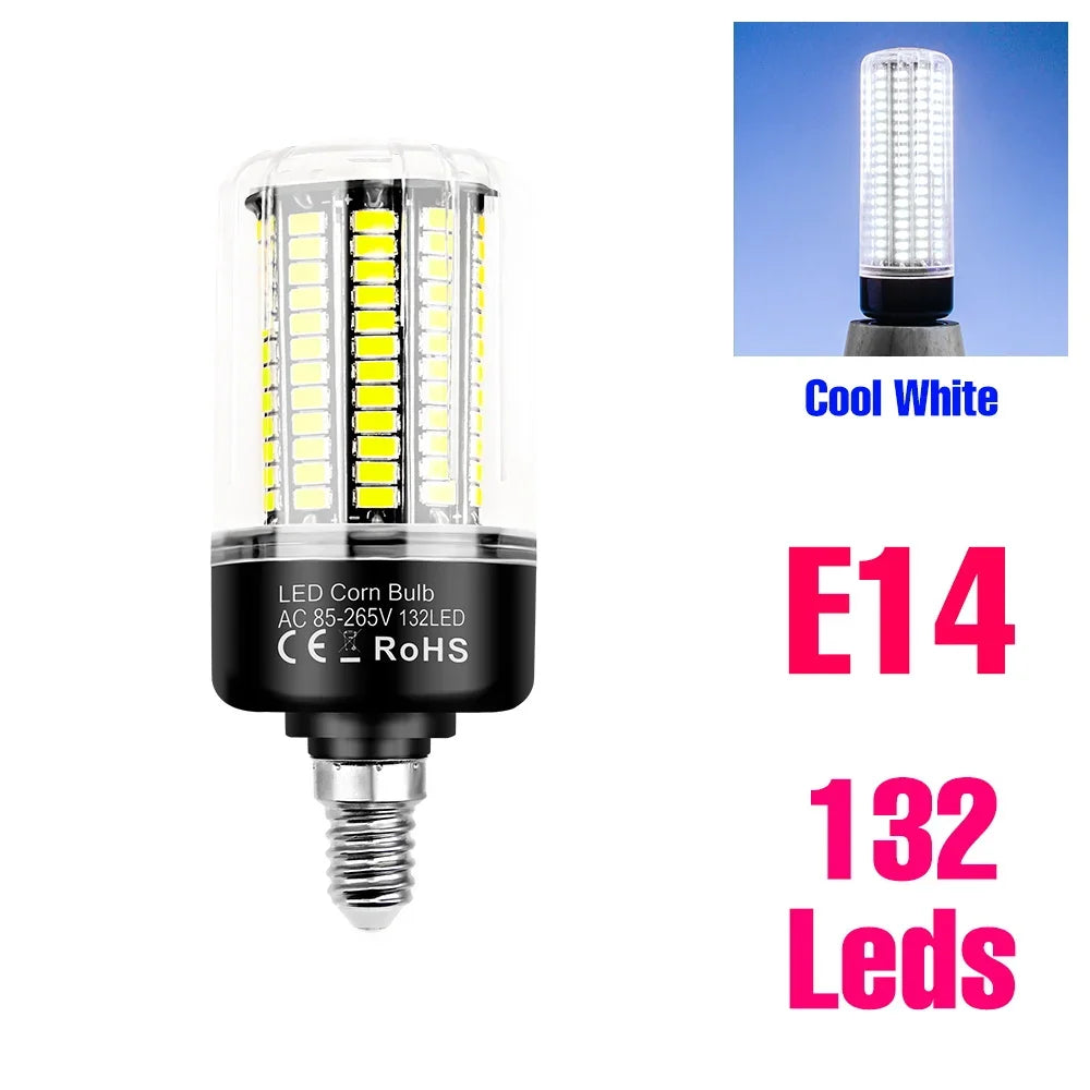 30W LED Indoor Corn Bulb E27/E26 Ceiling Lamp Bulbs E14 Spotlight B22 Living Room Bedroom Kitchen Washroom 220V Home Lighting