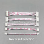 5Pcs XH2.54 XH 2.54mm 2/3/4/5/6/7/8/9/10P/12 Pin Female Plug Terminal Cable JST Wire Connector Single/Double Head Red White Line