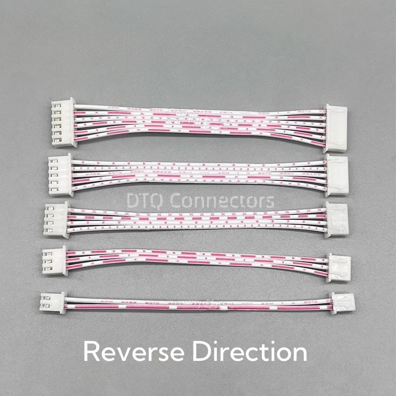 5Pcs XH2.54 XH 2.54mm 2/3/4/5/6/7/8/9/10P/12 Pin Female Plug Terminal Cable JST Wire Connector Single/Double Head Red White Line