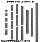 10pcs 1X 2X/2/3/4/5/6/8/10/40 PIN Single Row Straight FEMALE PIN HEADER 2.0MM 2MM Strip Connector So 1X 2
