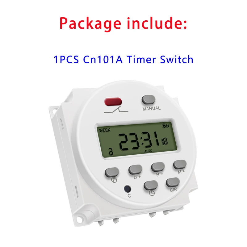 CN101A LCD Time Switch 12V 24V 110V 220V Time Relay Street Lamp Lillboard Power Supply Timer