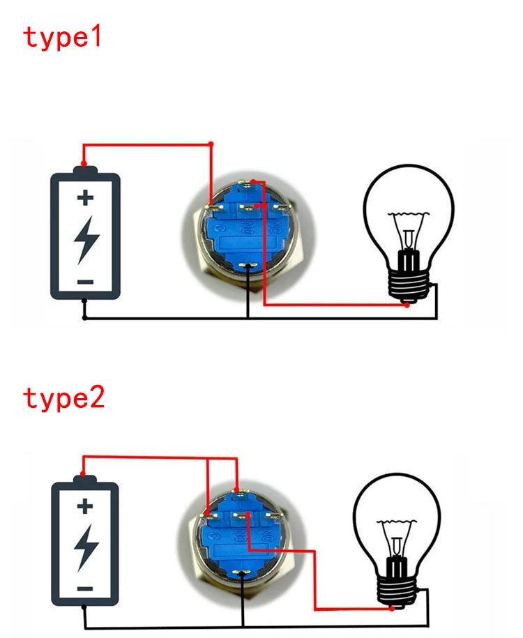 16/19/22mm, Metal Rotary Switch, Selected Toggle Switch With LED 12-24V, 2 Positions / 3 Position Waterproof