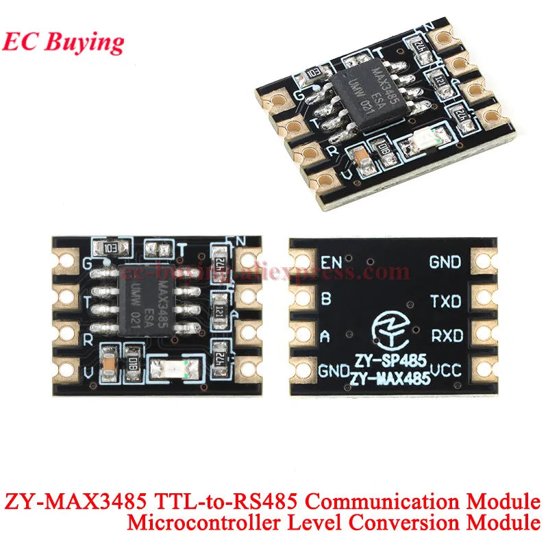 10Pcs/1pc MAX3485 MAX485 SP3485 Unidirectional MAX13487 Bidirectional Module TTL to RS485 Communication Transceiver 3.3V 5V
