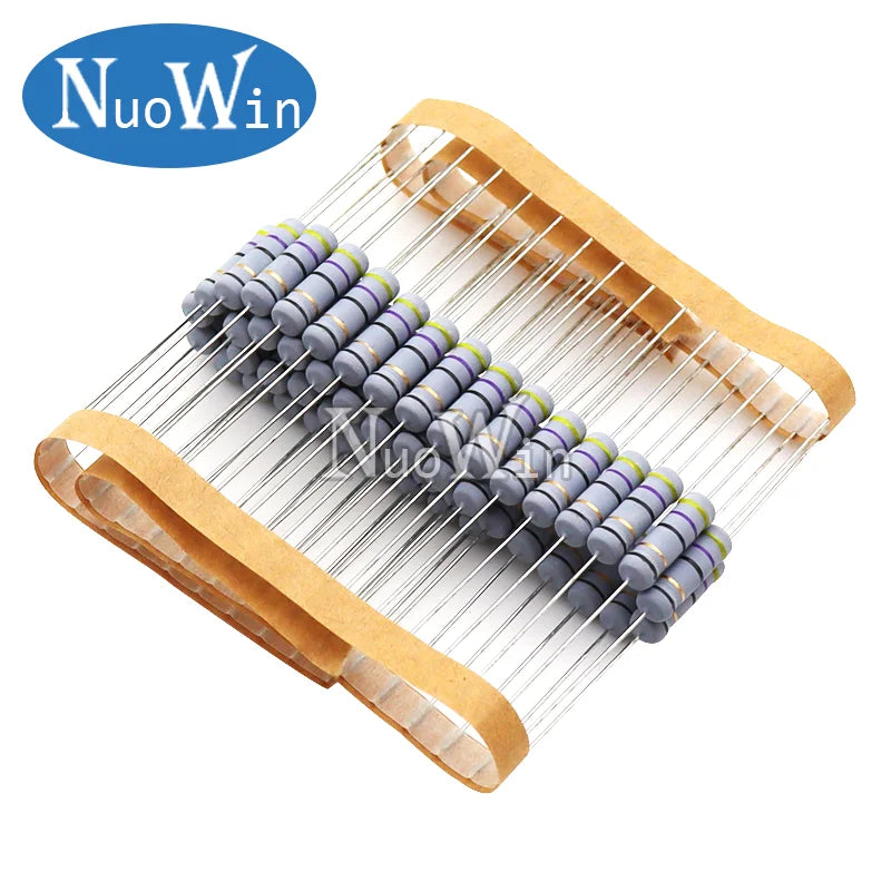 20pcs/Lot 2W 5% Wirewound Resistor Fuse 0.05R 0.1R 0.15R 1R 2.2R 4.7R 5.1R 10R 20R 22R 47R 100R 0.1 0.22 0.33 0.47 0.5 2.2 ohm
