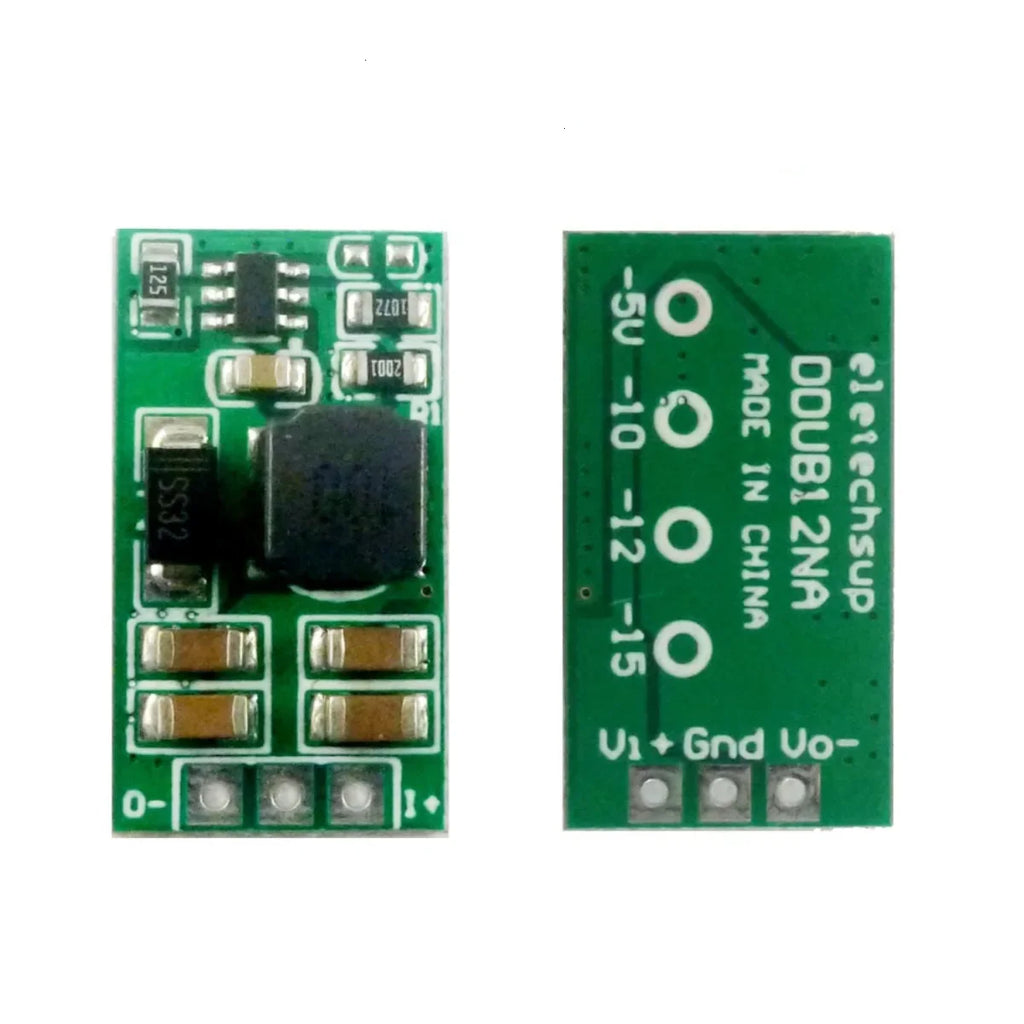 DDUB12NA 3W +/- Voltage Converter Positive to Negative Power Supply DC-DC Boost-Buck Module +5~+28V to -5V -10V -12V-15V