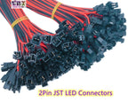 100/pairs 10/15cm length Wires 2pin led connector JST Male/Female SM Plug Connector Wire Cable for Led Sstrip Lights Lamp Driver