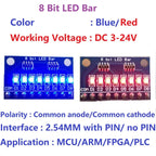 6pcs DC12V 8CH Relay Control Board Opto Isolated NPN Input 4 Digit Display For Arduino Pro Mini Programmable Timer Module