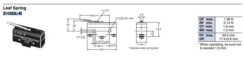 New and Original Omron Micro Basic Switch Z-15GW 15GW3 15GW55 15GW4 15HW24 15HW78 15GL-B
