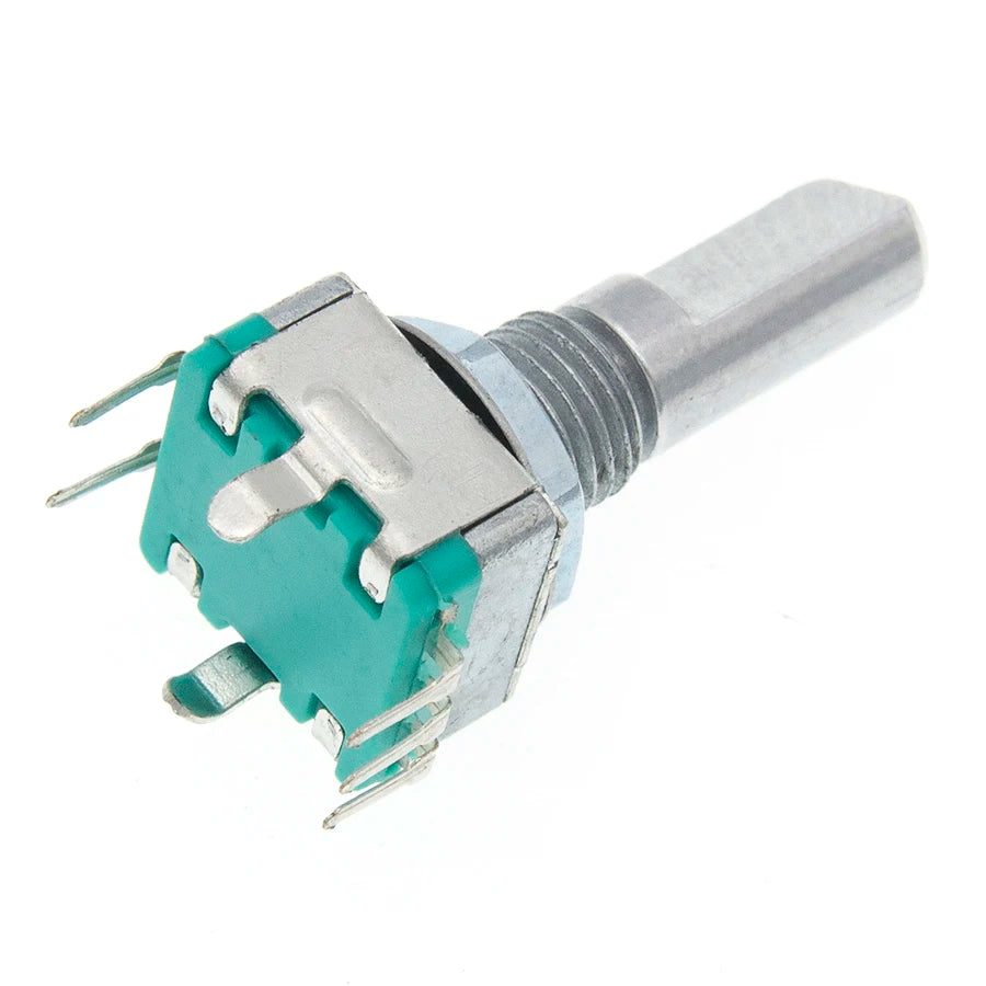 5pcs Rotary Encoder Code Switch EC11 Audio Digital Potentiometer With Switch 5Pin Handle Length 20mm
