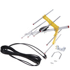 Outdoor 100Mile Amplified 8 Yagi Antenna HD TV 10dB Long Range UHF/VHF/FM HDTV