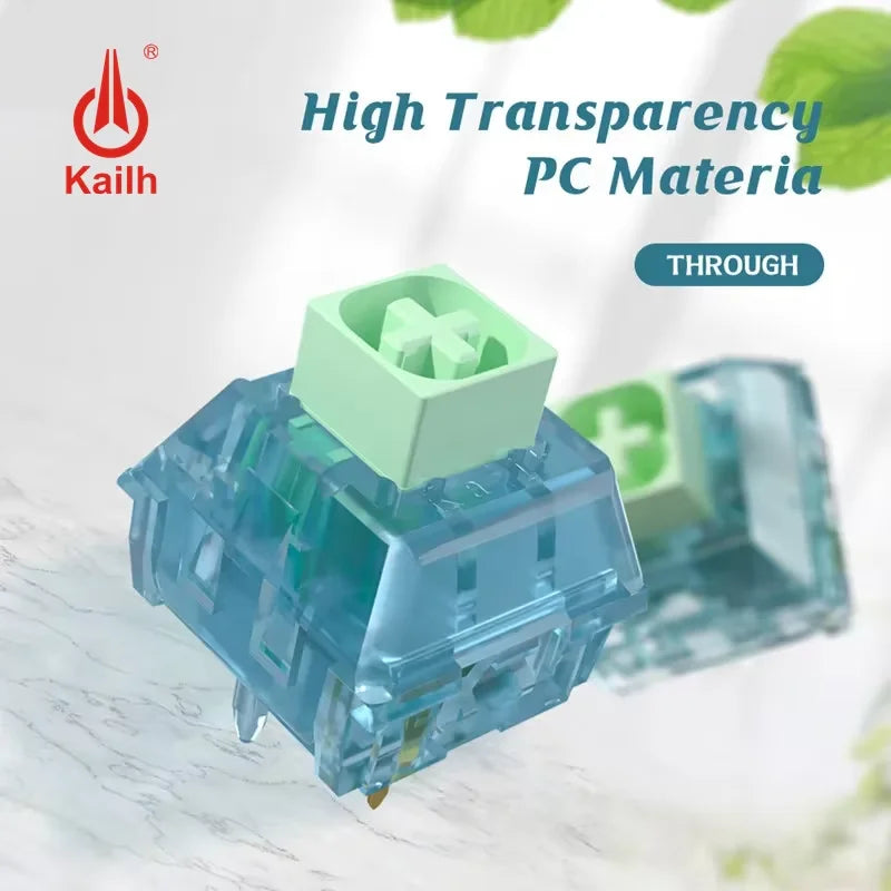 Kailh BOX Summer Switches Sound Clicky Tactile Switch 5 Pins 55g Factory Lubed Mechanical Keyboard Gaming Hot Swap MX DIY Switch