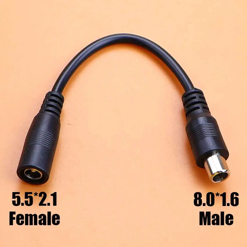 DC 5.5x2.1mm Female To M12 M16 3Pin XLR RCA IEC 8016 5525 Plug Connector Adapter Cable For Scooter Electric Bike Conversion Line