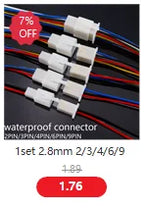 1set 2.8mm 2/3/4/6/9 pin Automotive Quick connection Electrical wire connector Male Female cable terminal plug Kits Motorcycle