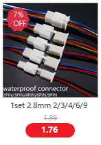 1set 2.8mm 2/3/4/6/9 pin Automotive Quick connection Electrical wire connector Male Female cable terminal plug Kits Motorcycle
