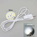 DC 5V USB Dimmer 31mm 50mm Warm White 3W 10W LED Lights 5730 Chip Single Reading Night Desk Book Tablet Lamp Switch Cable