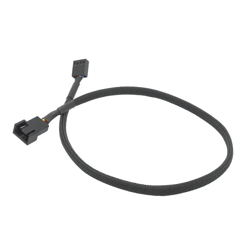 1 to 1 Way Splitter Black Sleeved 26/40cm Extension Cable Connector 4Pin PWM Extension Cables 4 Pin Pwm Fan Cable