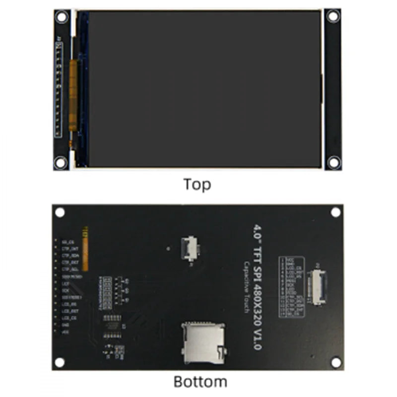 4.0 inch SPI serial TFT LCD capacitive touch screen display module 320*480 support for Arduino