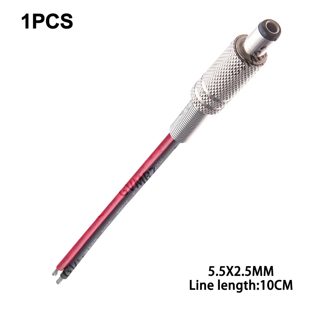 DC099 5.5 x 2.1mm/5.5x2.5mm DC power outlet male female connector adapter with 10cm/20cm Cable  5.5*2.1