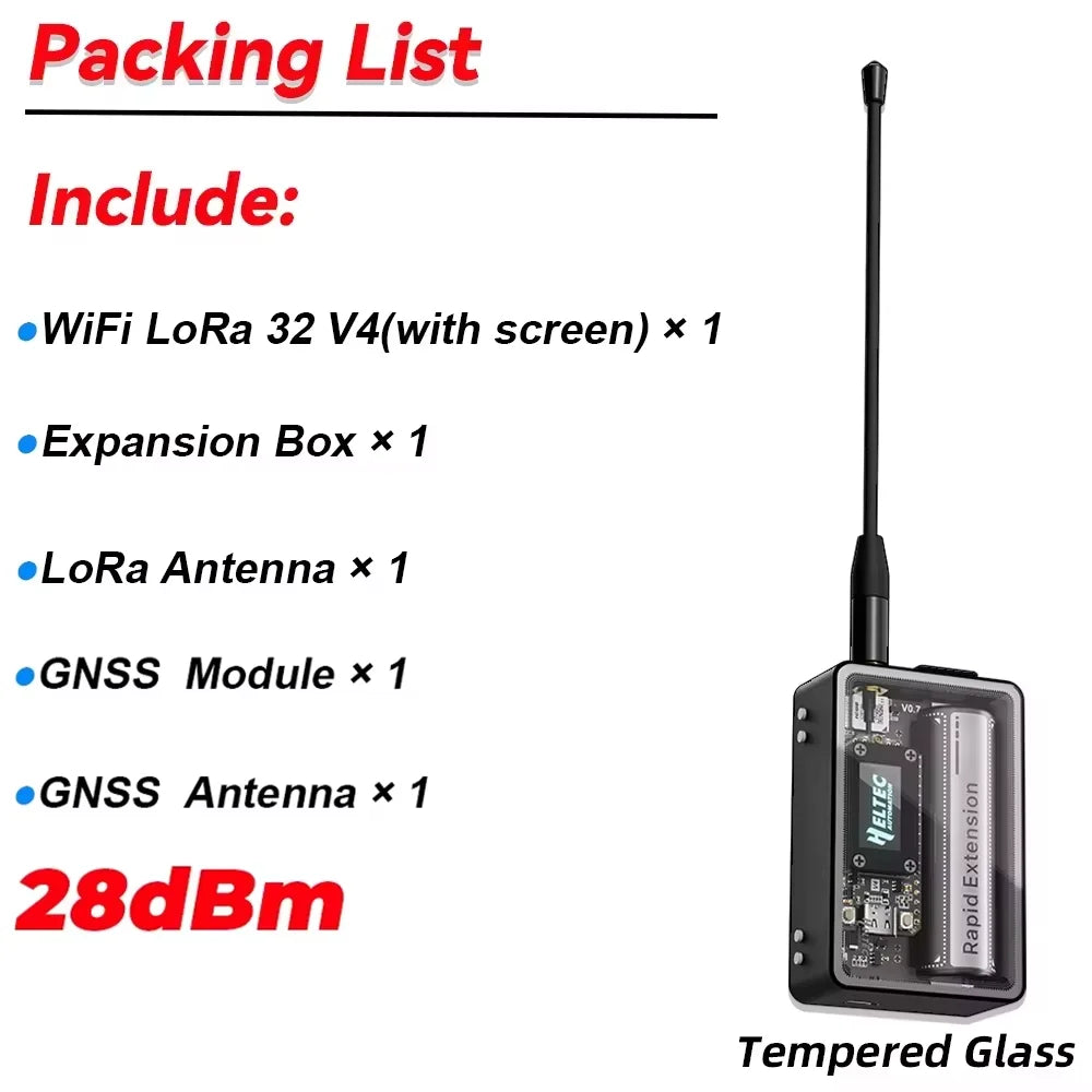 Heltec WiFi LoRa 32 Expansion Kit Heltec V4 ESP32S3 SX1262 928MHz GPS Module Tempered Glass/Touch Screen For Meshtastic LoRaWAN