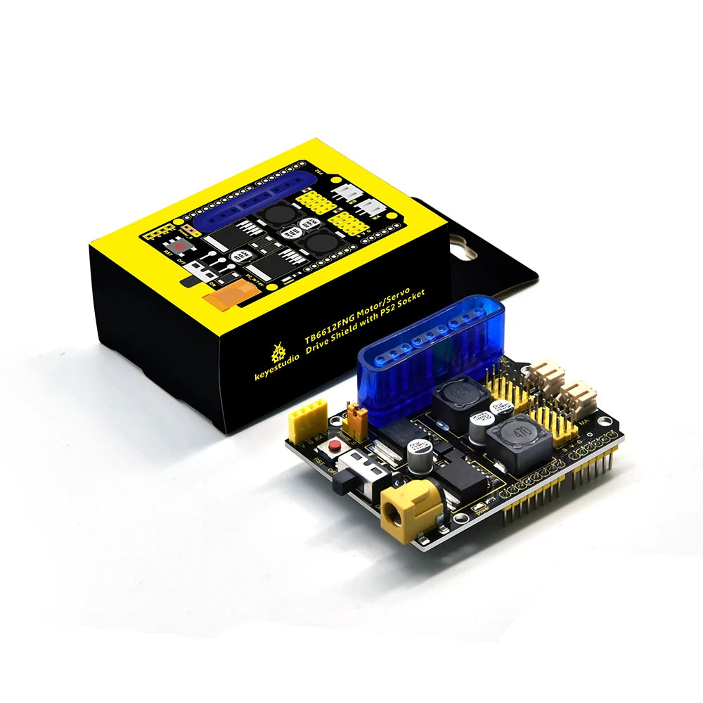 Keyestudio TB6612FNG Motor Servo Driver Expansion Board/Servo Drive Shield With PS2 LM2596S-5.0V DC-DC Depressurization Modules