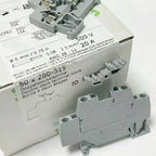 WAGO 280‑519 Double‑Deck DIN Rail Terminal Block 4‑Position 2.5mm² 20A Cage Clamp Spring Connector Gray