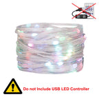 WS2812B RGBIC LED String 5M-20M Dream Color Party Christmas Lights Individually Addressable String Lights Waterproof USB DC DC5V