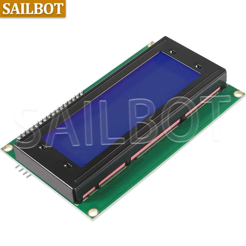 1PCS LCD2004+I2C LCD2004 20x4 2004A Blue Green Screen Character LCD IIC Serial Interface Adapter Module for Arduino