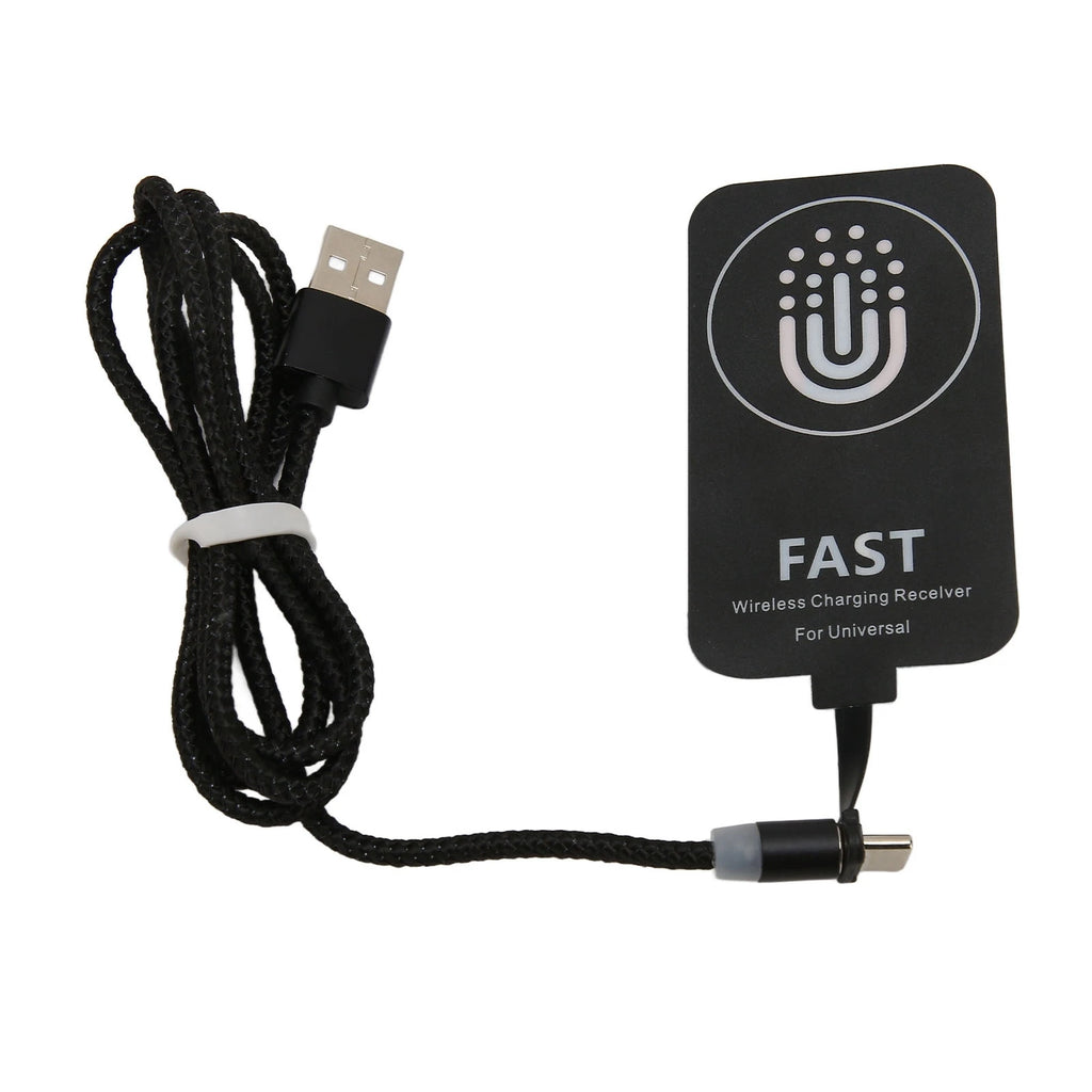 Wireless Charger Receiver 10W Ultra Thin Type C Wireless Charging Patch With Magnetic Charging Cable