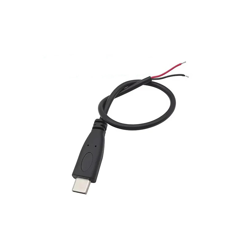 1/3/5Pcs 2 Wire 4 Wire  Type C USB Male Female Power Supply Cable Welding Connector USB-C Cable Extension DIY Repair 0.3M 1M 2M