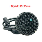 940nm Invisible Infrared 48pcs IR LEDs Night Vision IR Fill Lights PCB Board No Red Exposure At Night +Power Cable