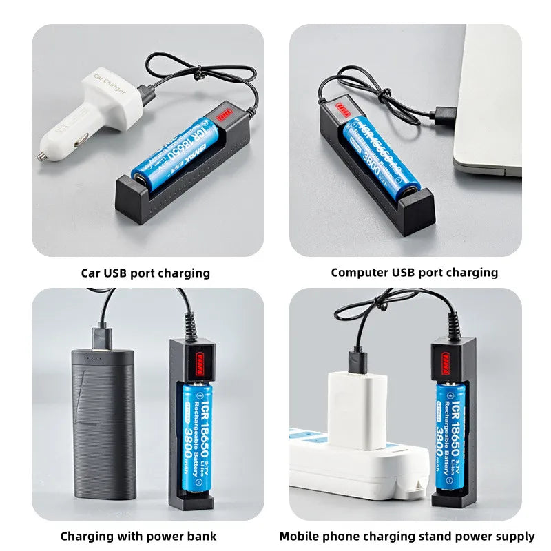 Multifunctional Lithium Battery Charger Single Charge 16340 14500 18650 26650 Universal Battery Charger
