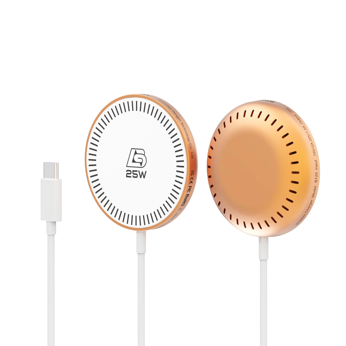 Bonola Magentic Wirelesss Charger for iPhone 17 Pro Max/17Pro 25W Fast Wireless Charging Portable Magnetic Charger for AirPods