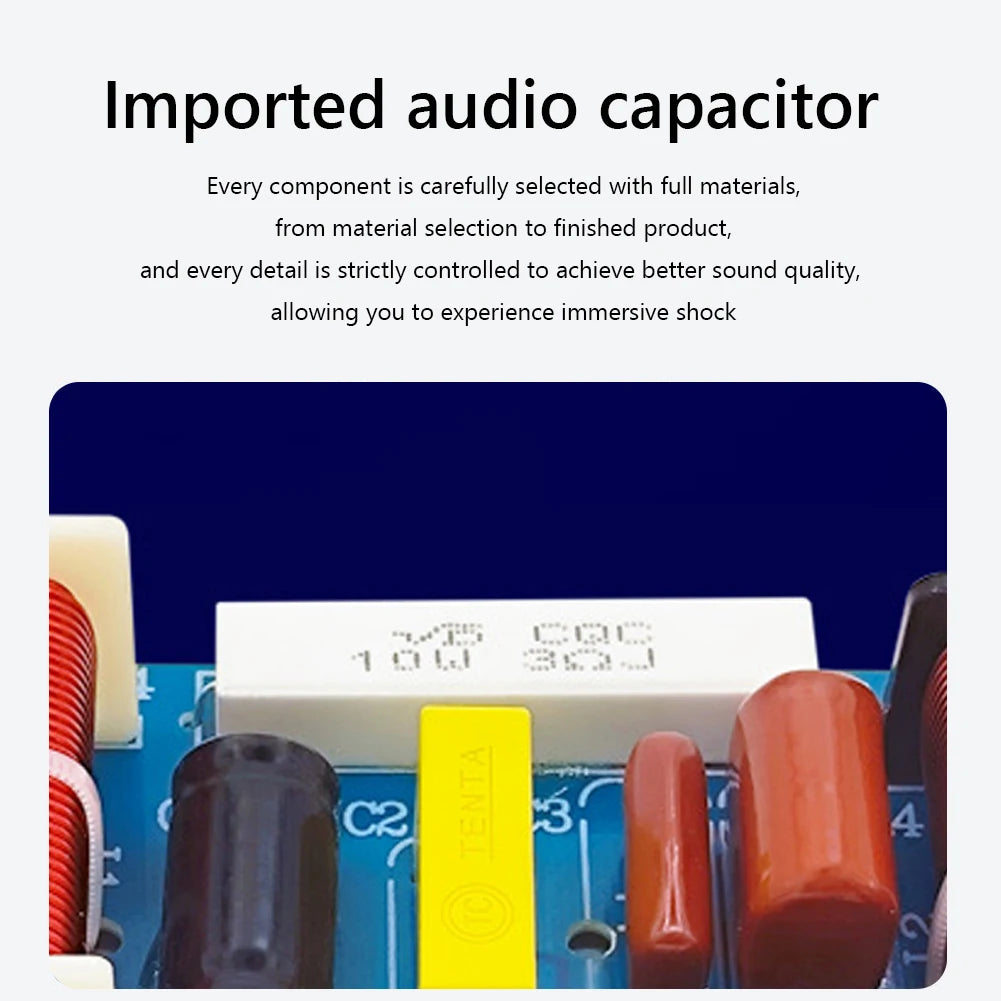 2-Way 250W 2500-3000Hz Frequency Divider DIY Speaker Filter Circuit Home Theater HiFi Stereo Audio Crossover Filters Modificatio