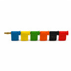 32A 4mm Solderless Stackable Banana Plug Lever Type Quick Wire Connector High Current Gold Plated Brass for Speaker Amplifier