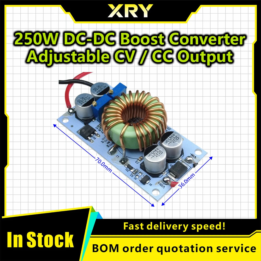 XRY DC-DC boost converter Constant Current Mobile Power supply 10A 250W LED Driver Step Up Module