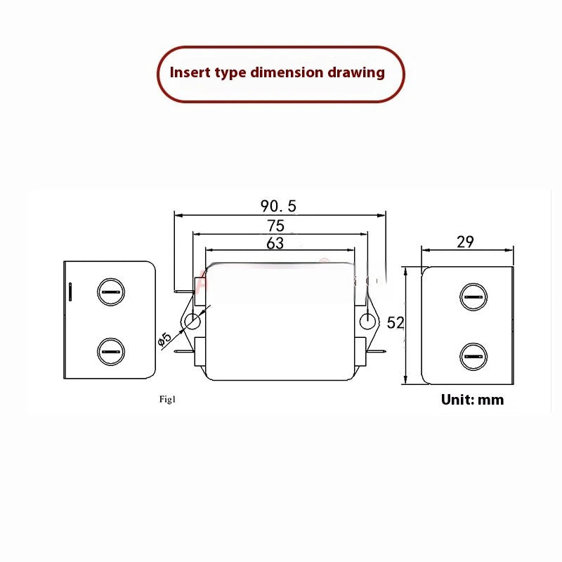 EMI Power Filter 115V/220V/250V Single Phase CW4L2-20A-T Dual Stage Filter Anti-Interference Power Purifier