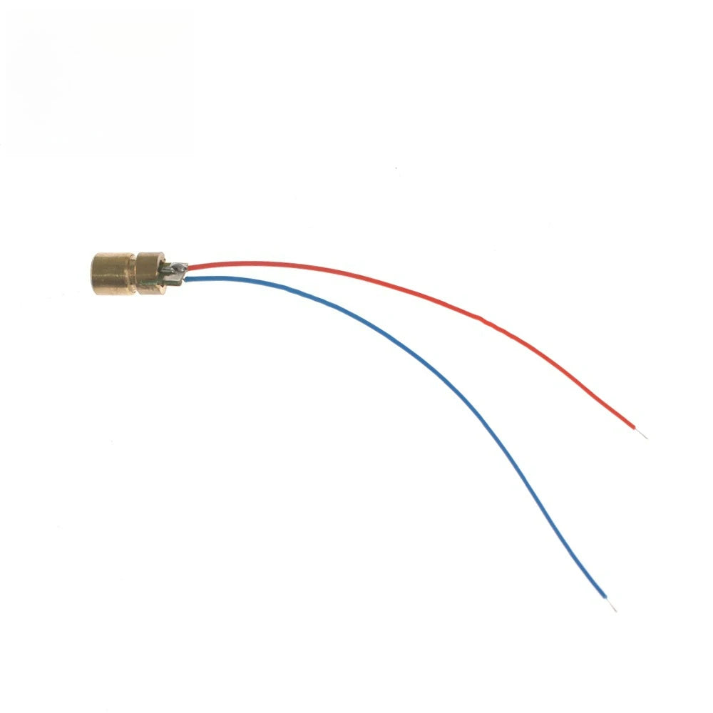 1-10pcs Laser Pointer Diode 650nm 5mW RED Dot Laser Diodes Module 5V Pointer Sight Copper Head Industrial Class